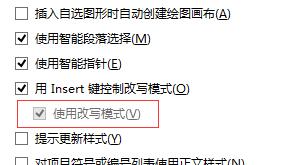 Word输入文字后自动覆盖后面文字问题的解决办法