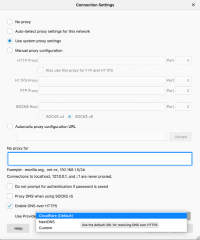 Firefox 对美国用户默认启用 DNS over HTTPS